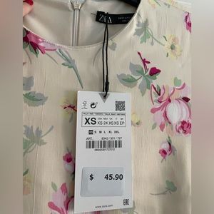 Zara yellow floral dress